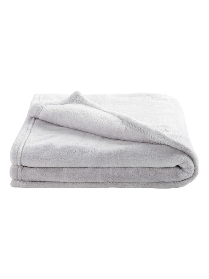 Couverture microfibre Microdoux gris perle (75 x 100 cm) Gris