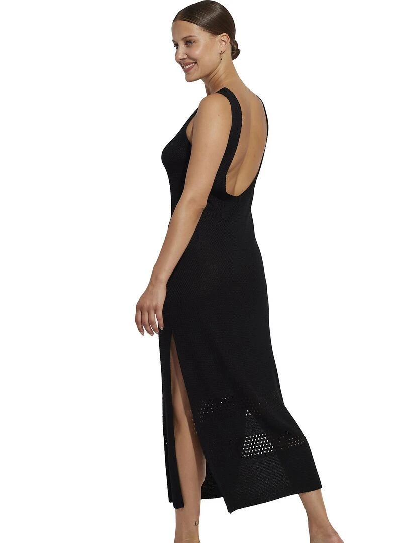 Robe longue estivale Mojito   Noir