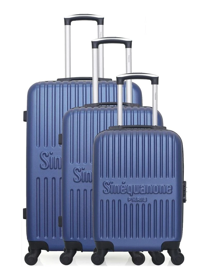 Set de 3 Valises Rigides 3 EOS A Bleu marine