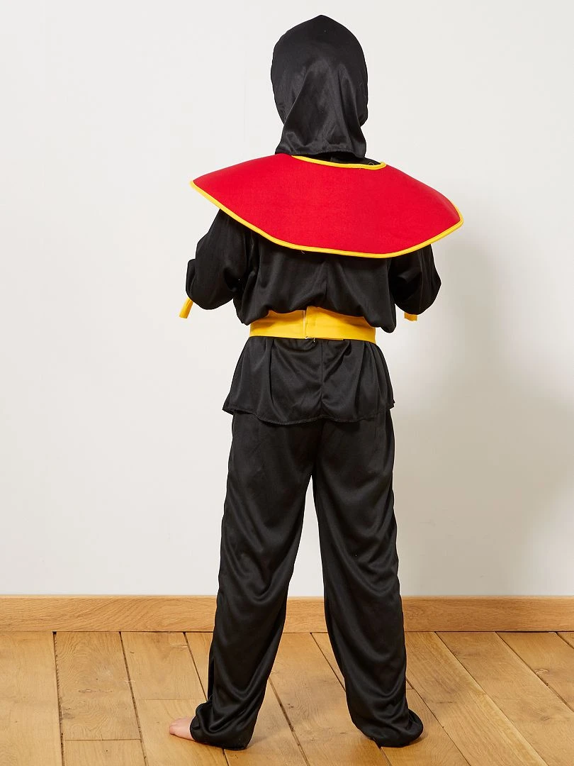 Déguisement de ninja   noir/rouge