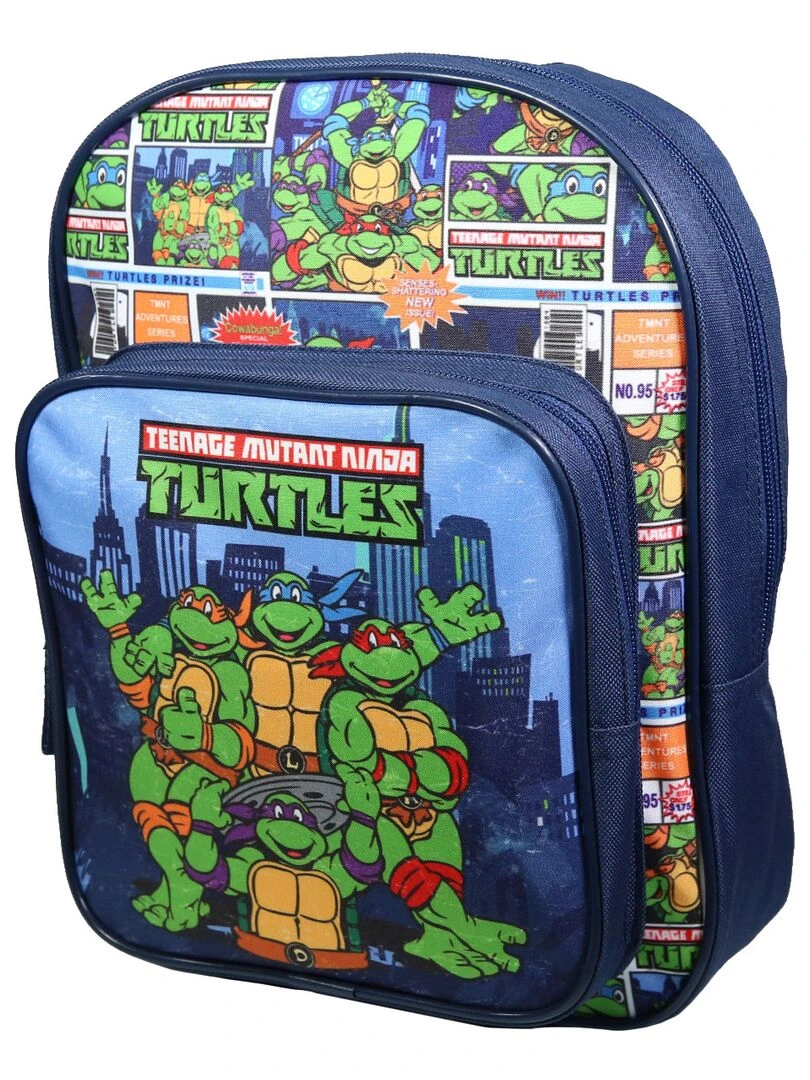 BAGTROTTER Sac à dos 31 cm avec poche maternelle Tortues Ninja Bleu Bleu