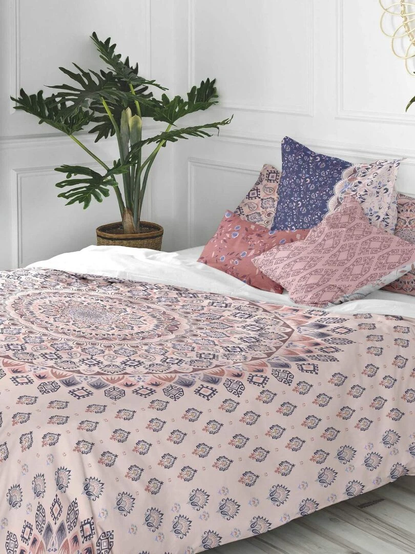 Housse de coussin Ibiza "Happyfriday"   Blanc