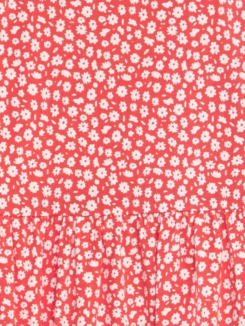 Robe légère imprimée ROUGE