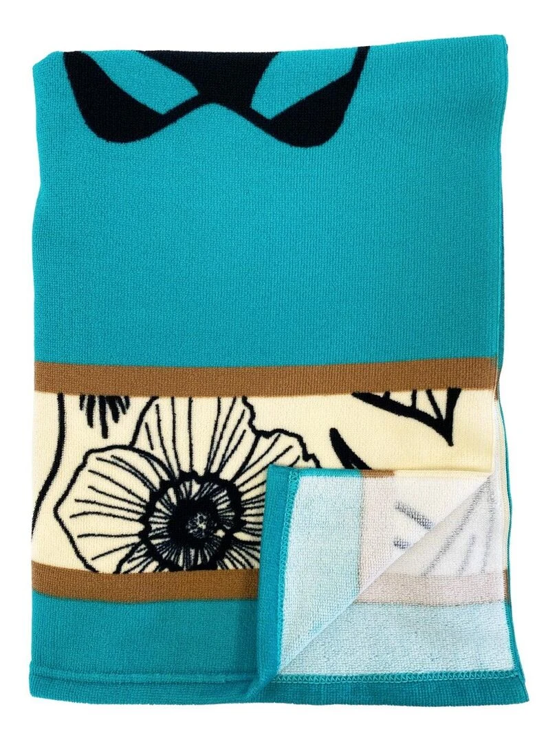 Serviette de plage microfibre Brisbane 90x170 250g/m²   Bleu azur