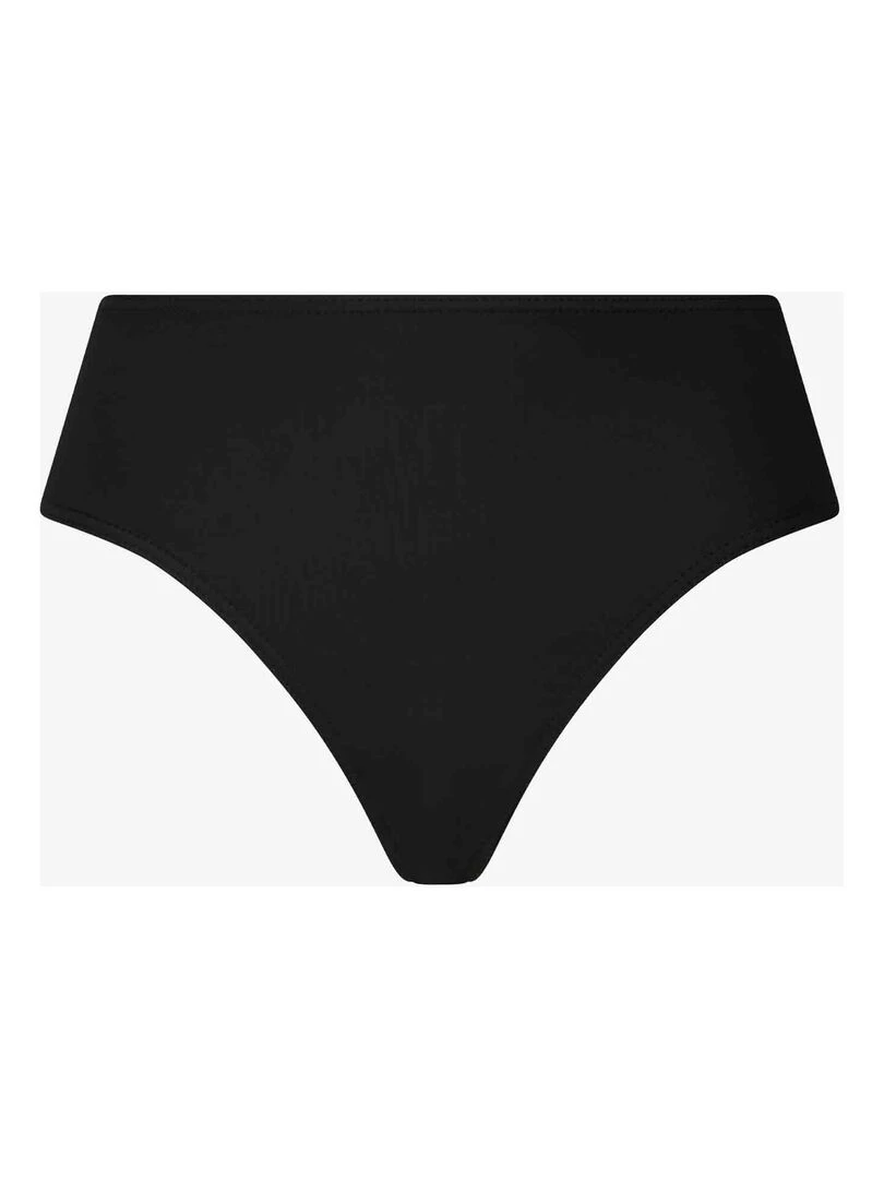 Culotte de Bain Menstruel taille haute pour ados Flux moyen Noir Noir