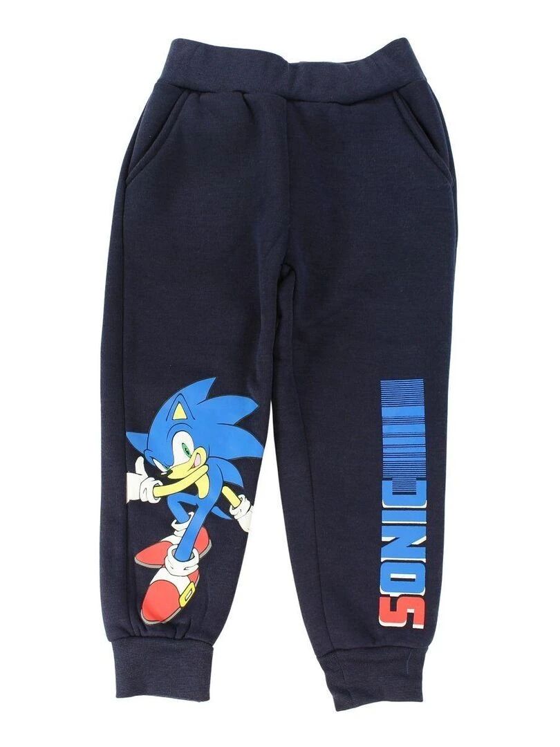 Sonic Pantalon De Jogging garçon imprimé Sonic Bleu marine