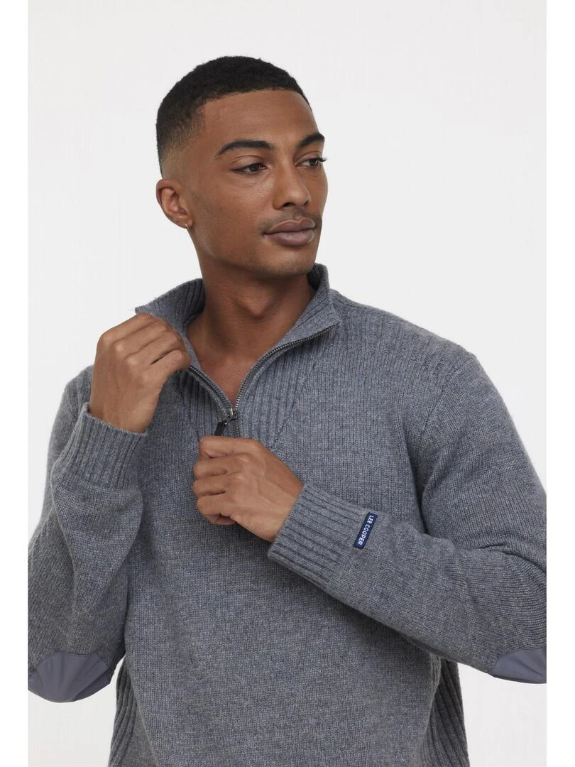 Lee Cooper   Pull manches longues polyester regular CHAR   Gris