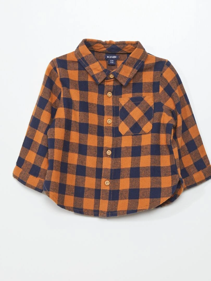 Chemise en flanelle Marron
