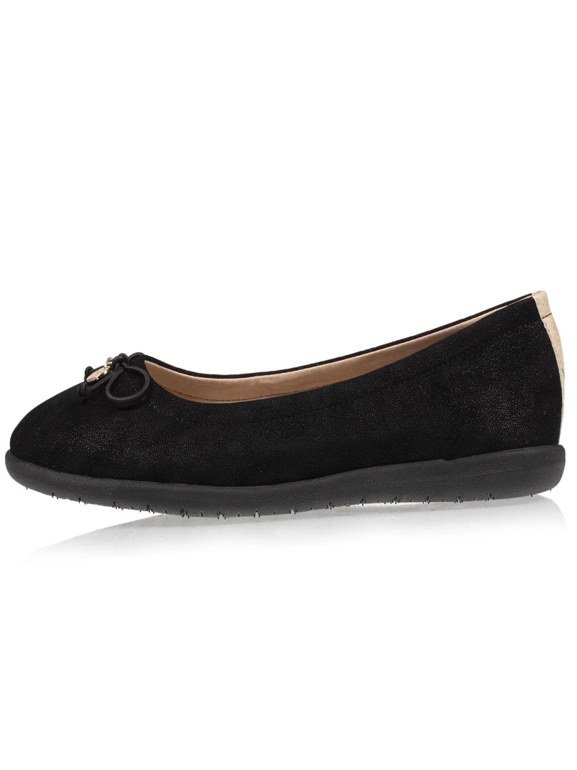 Isotoner Ballerines Femme Petit Nœud Noir   Noir