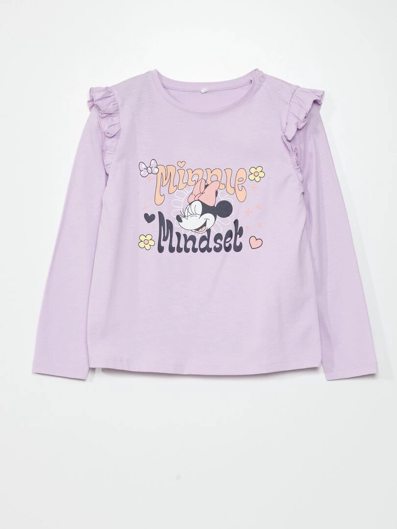 T shirt 'Disney' manches longues   So Easy   Mauve