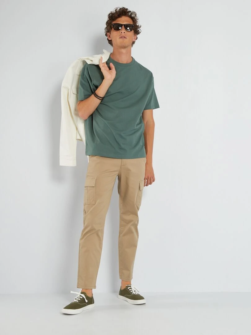Pantalon avec poches Beige