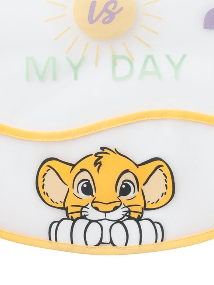 Bavoir imperméable à poche 6 mois Roi Lion Cosy Time   Vert tilleul