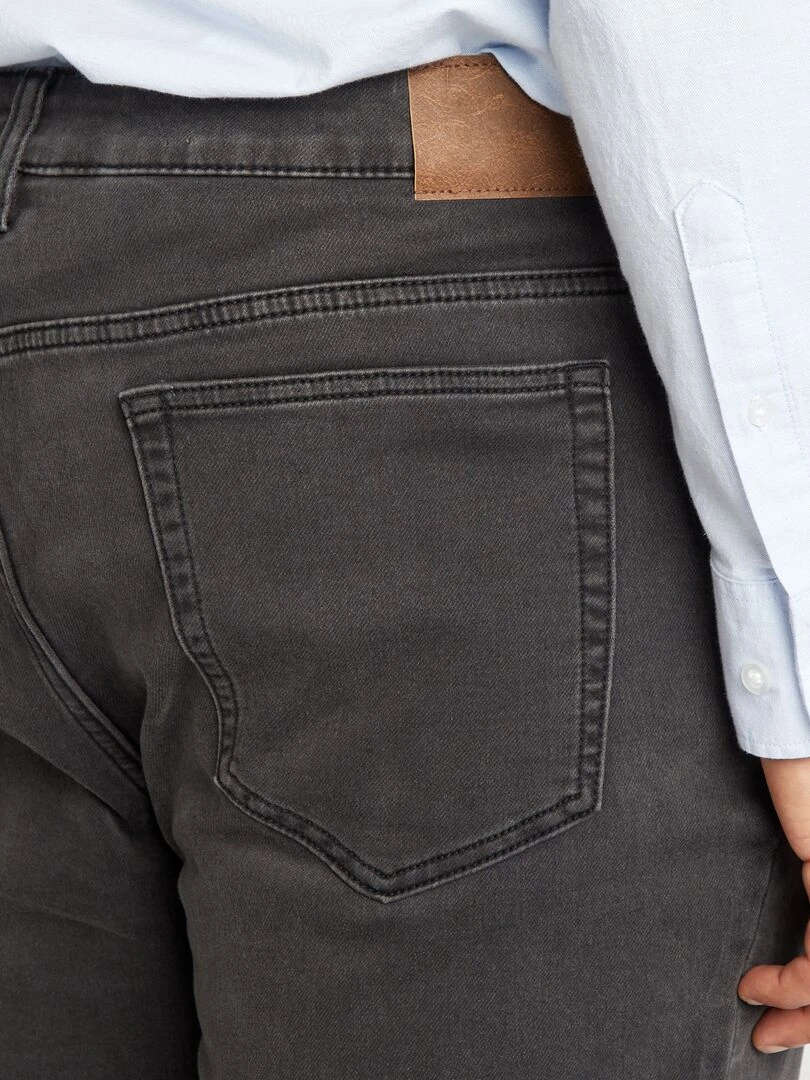 Jean slim à 5 poches   L30   Gris