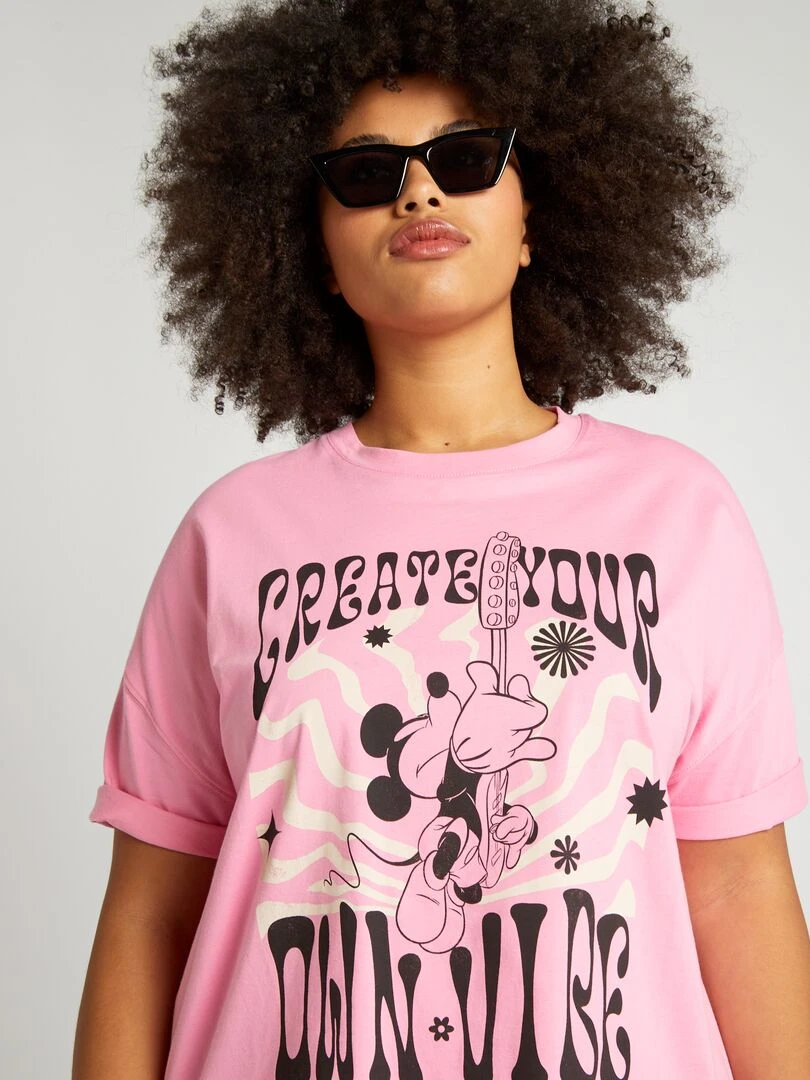 T shirt imprimé 'Disney'   Rose