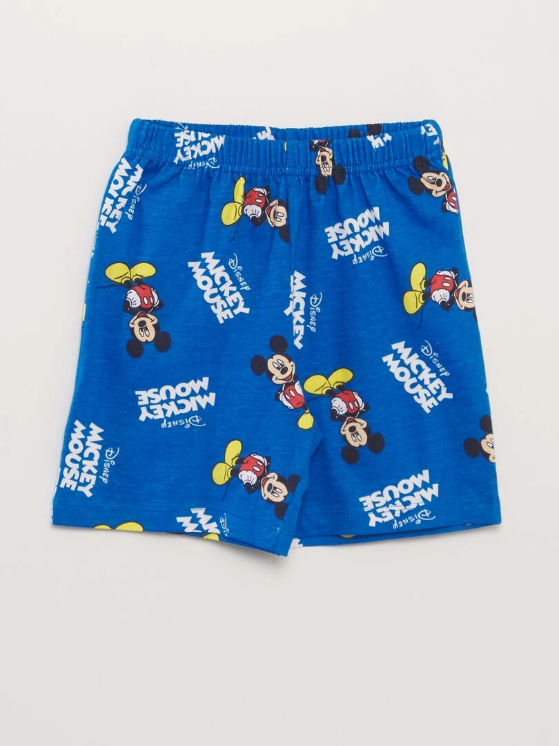 Pyjama short 'Mickey'   2 pièces   gris/bleu