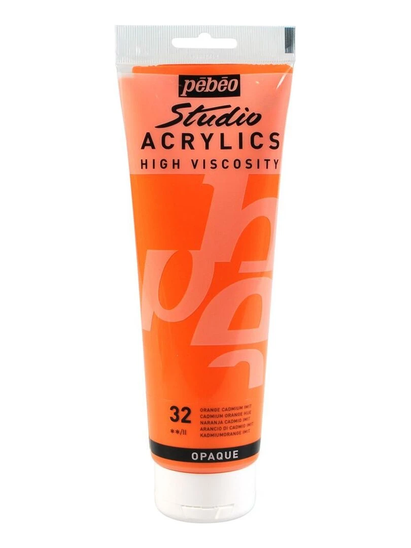 Peinture acrylique opaque   Orange   250 ml   N/A