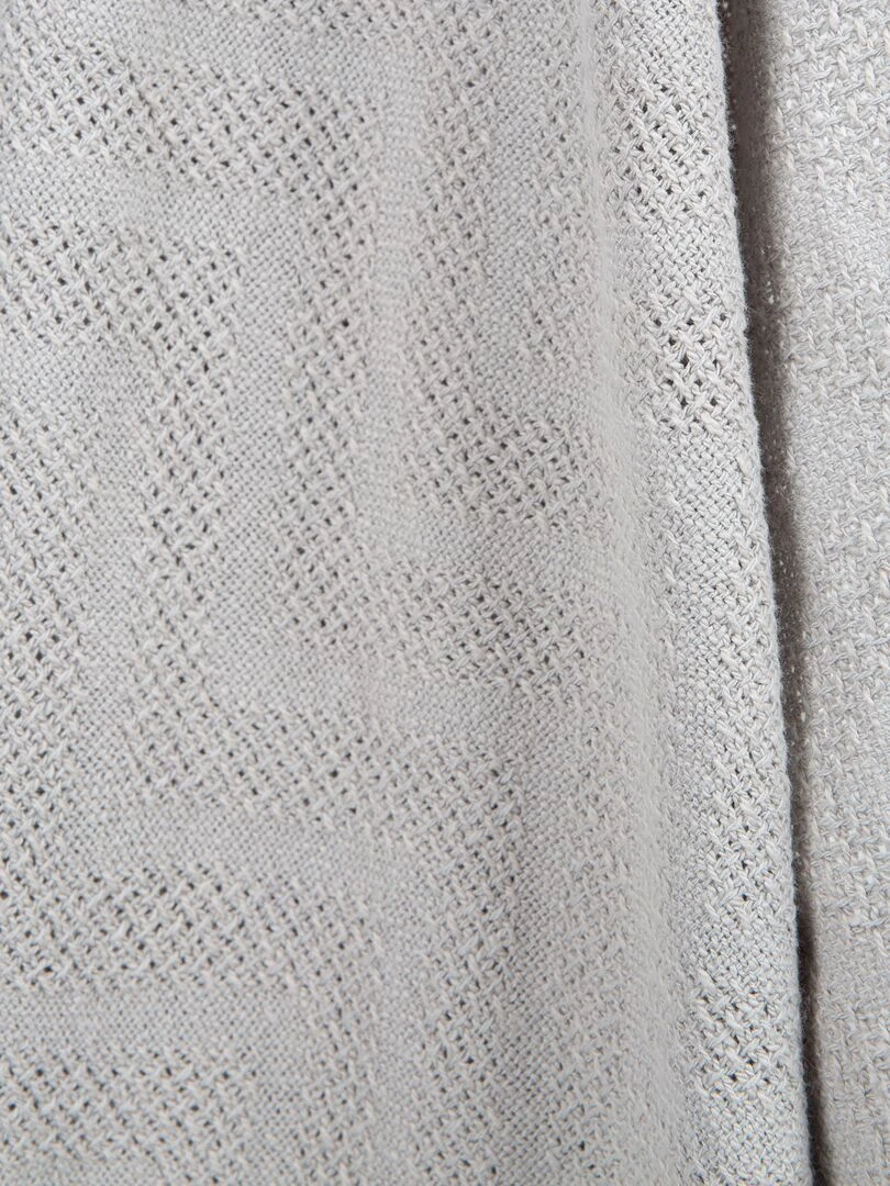 ROBA Couverture Bébé Bio "Lil Planet" Tricoté   80 x 80 cm   Gris   Gris