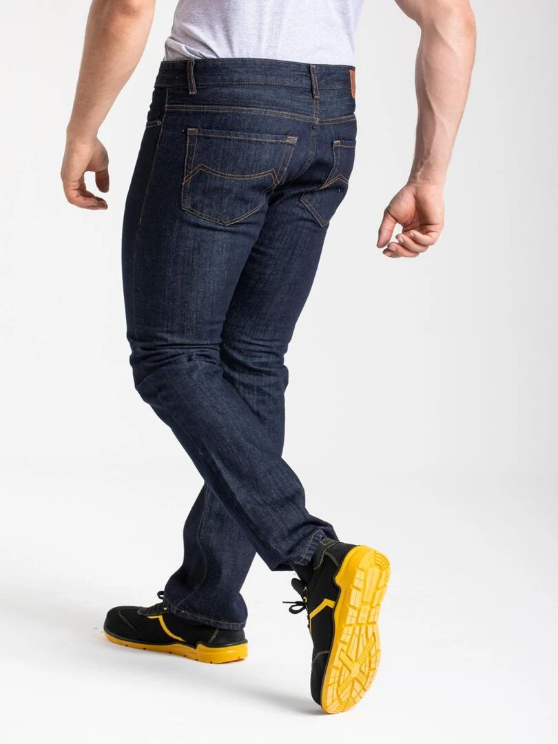 Jeans de travail coton coupe confort brut WORK4 'Rica Lewis'   Bleu