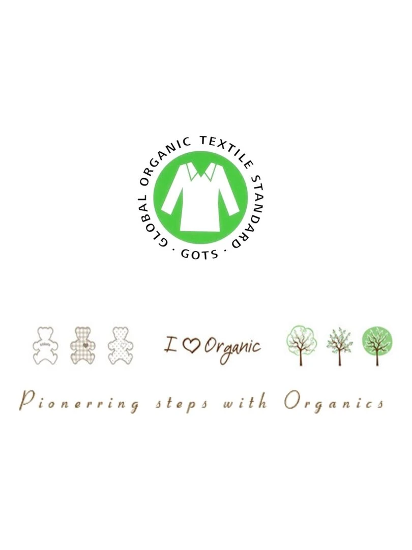 Body Manches Longues en Coton Bio   Modèle BASIC   Blanc