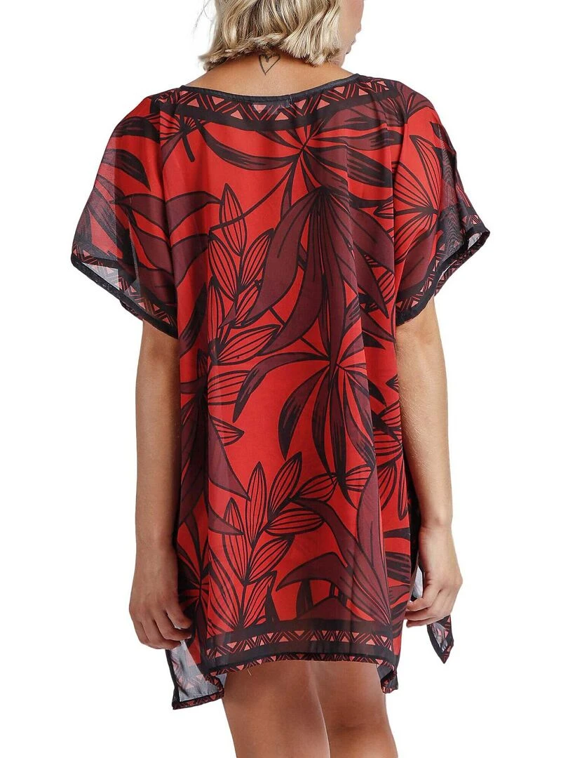 Caftan de plage Sunset Palm Marron