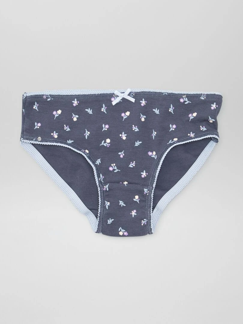 Lot de 3 culottes en jersey   Blanc/bleu