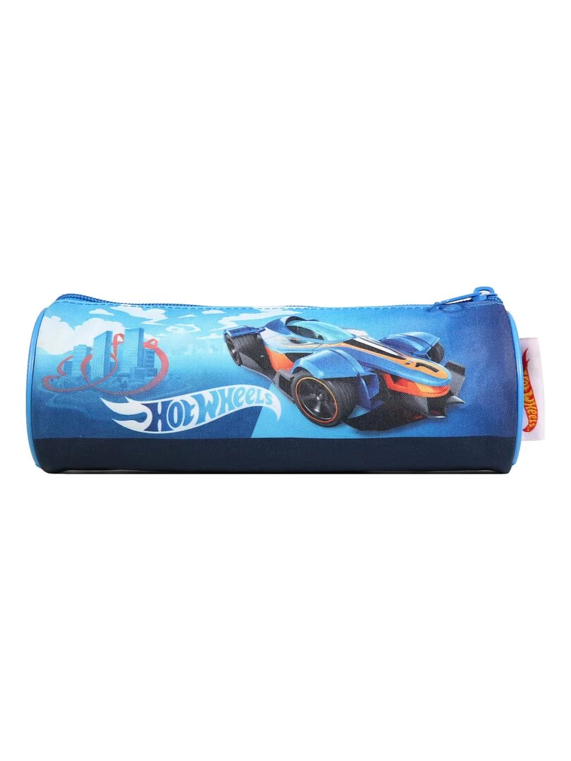 BAGTROTTER Trousse scolaire ronde Hot Wheels Bleu Voiture   Bleu