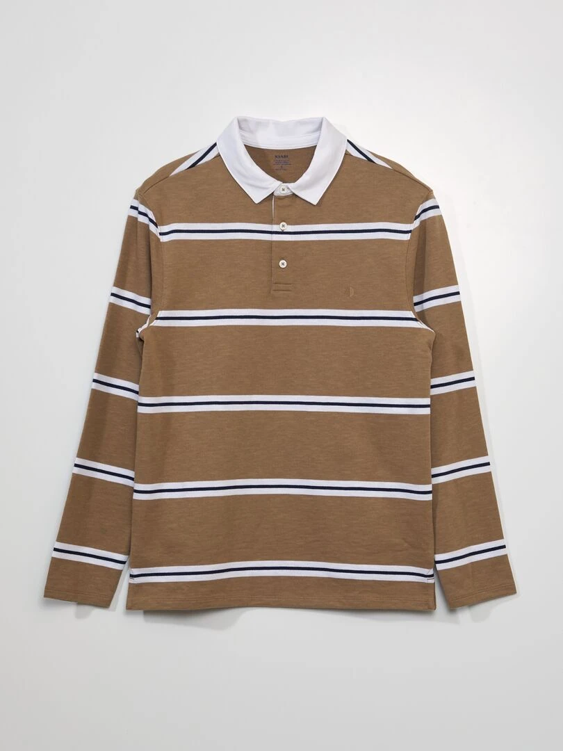 Polo en jersey Beige