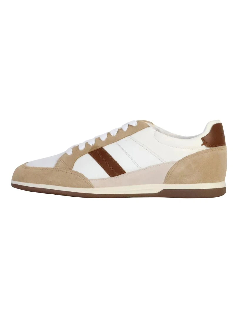 Basket Cuir Geox Renan Blanc