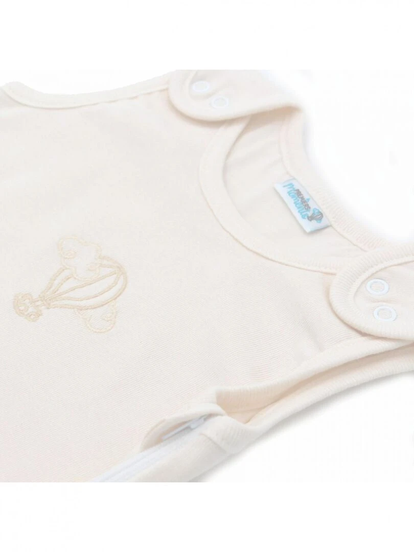 Gigoteuse Été Légère 0 3 mois en Coton Bio couleur Crème   Blanc cassé