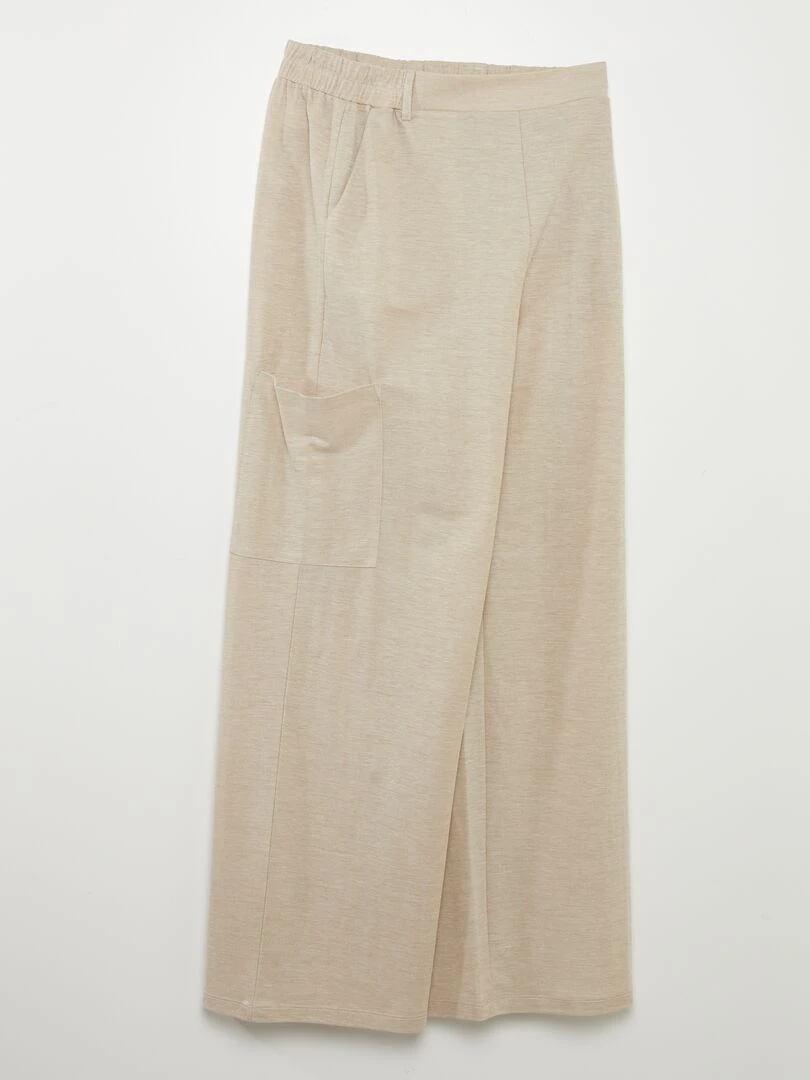 Pantalon large fluide 'JDY' Beige