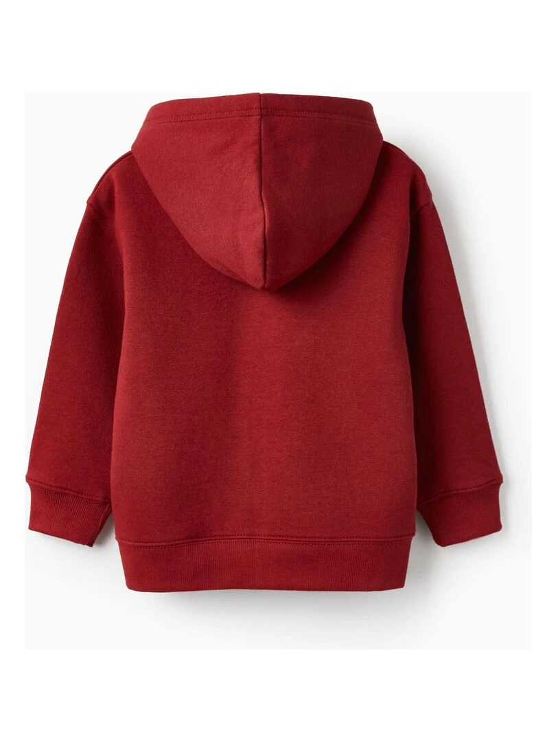 Veste à capuche en molleton pour garçon 'SK8 Club' Skater's’ Dictionary Rouge foncé