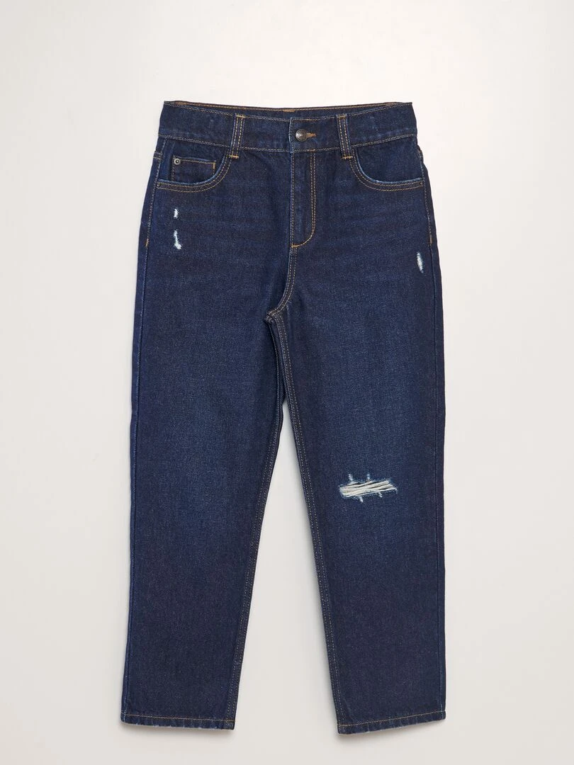 Jean droit à taille haute Rinse