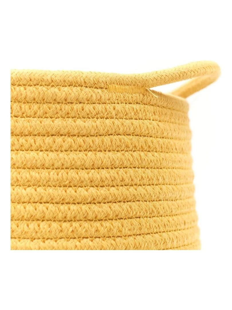 Panier long tressé 'LA FACTORY' 'TODAY' Jaune