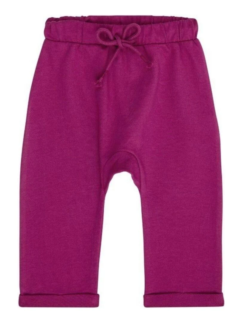 Pantalon Bébé Bio Baies Roses Violet