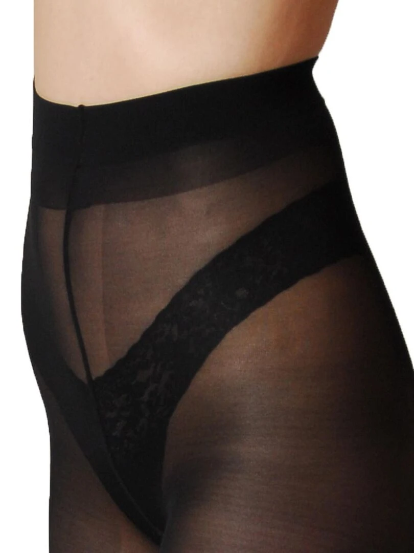 Casual 40den Collants Hydratants et Très Doux   Noir