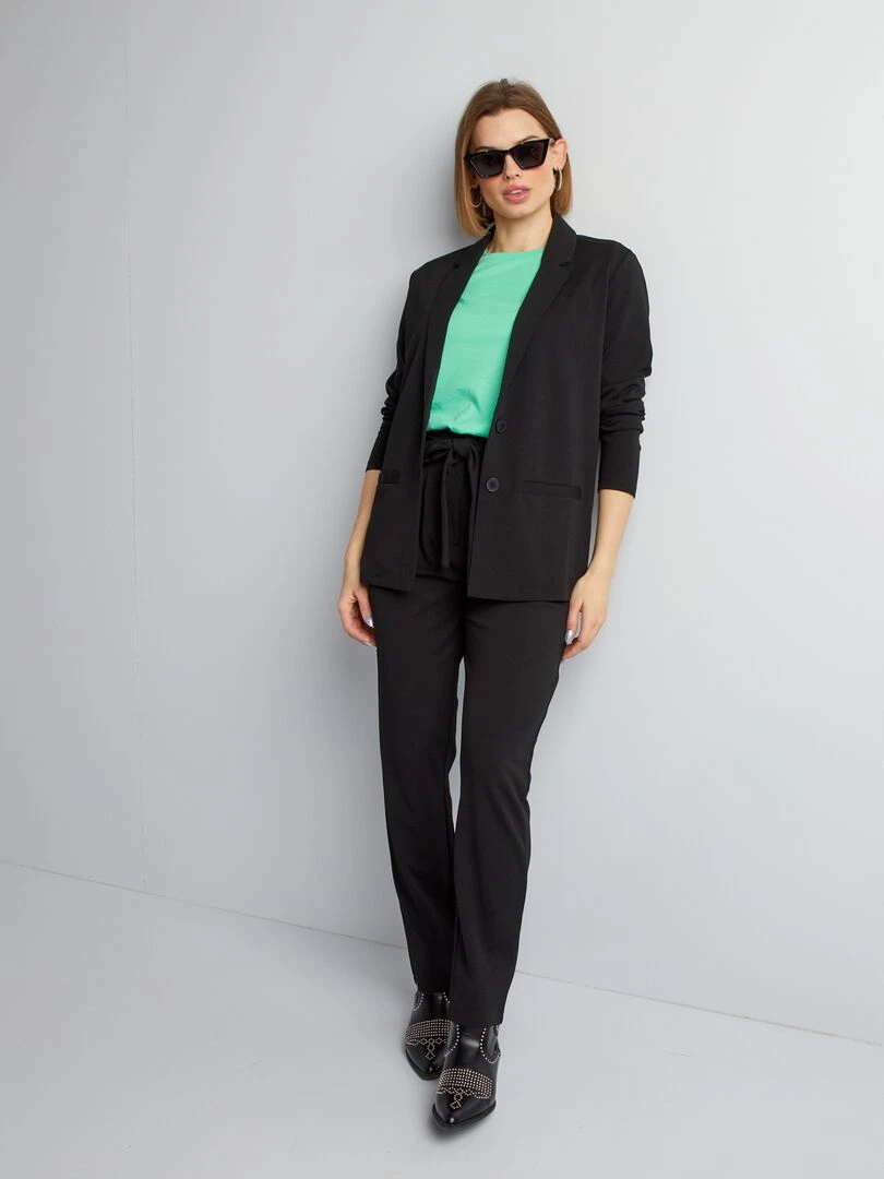 Pantalon 'JDY' taille haute noir