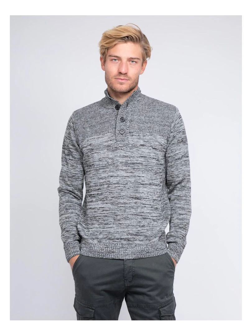 Pull col montant LAOSHEN Gris foncé