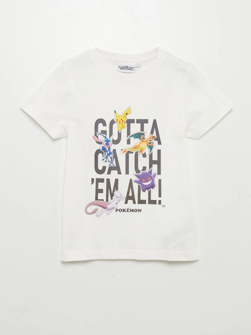 T shirt 'Pokémon' Blanc