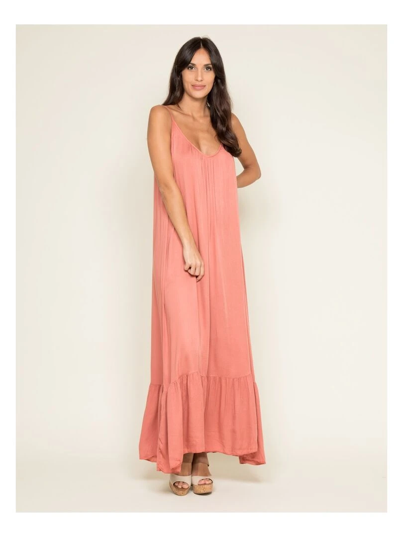 Robe longue ISTYLE Rouge brique