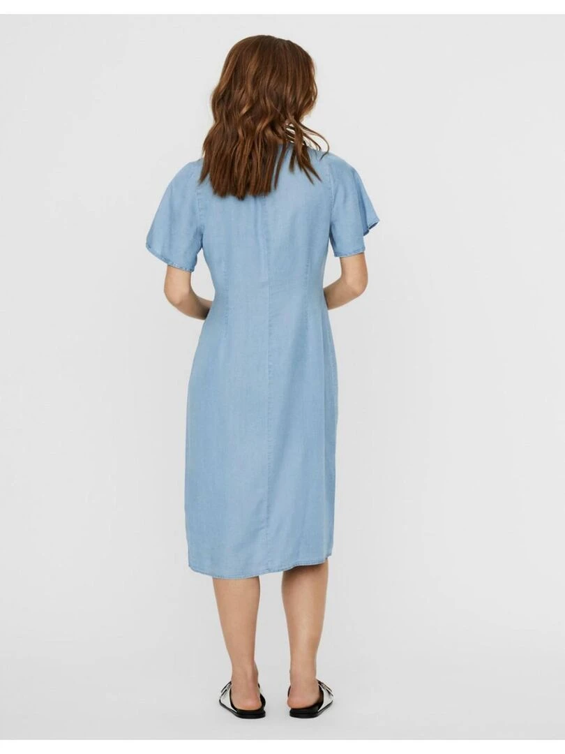 Robe 3/4 en denim Vero Moda   Bleu