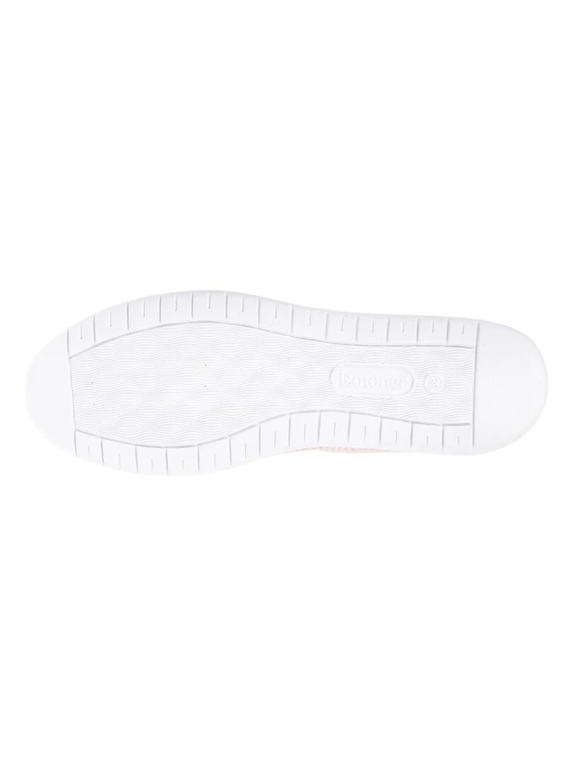 Baskets Confort Femme slip on Rose poudré   Rose clair