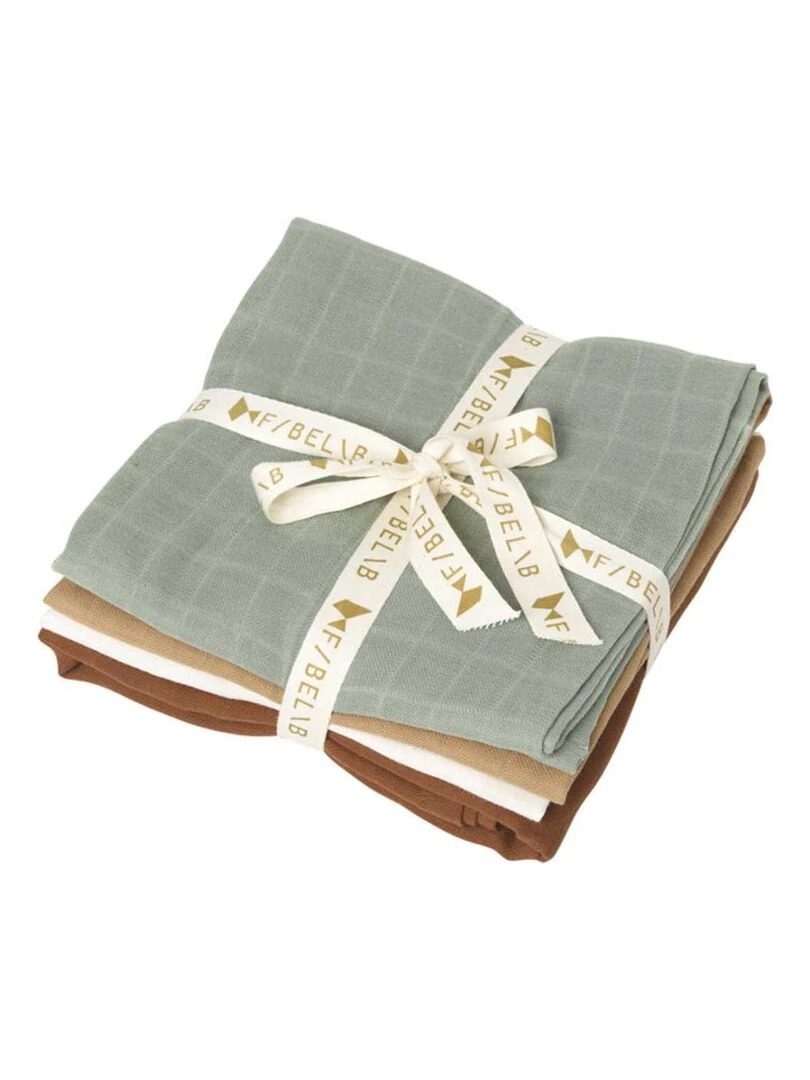Muslin Turf 4 pack Natural One Size Multicolore