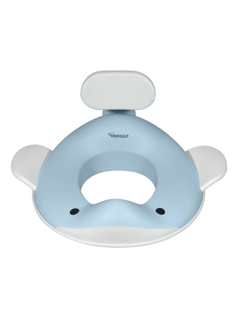 Réducteur de toilette baleine pour enfants Bleu clair
