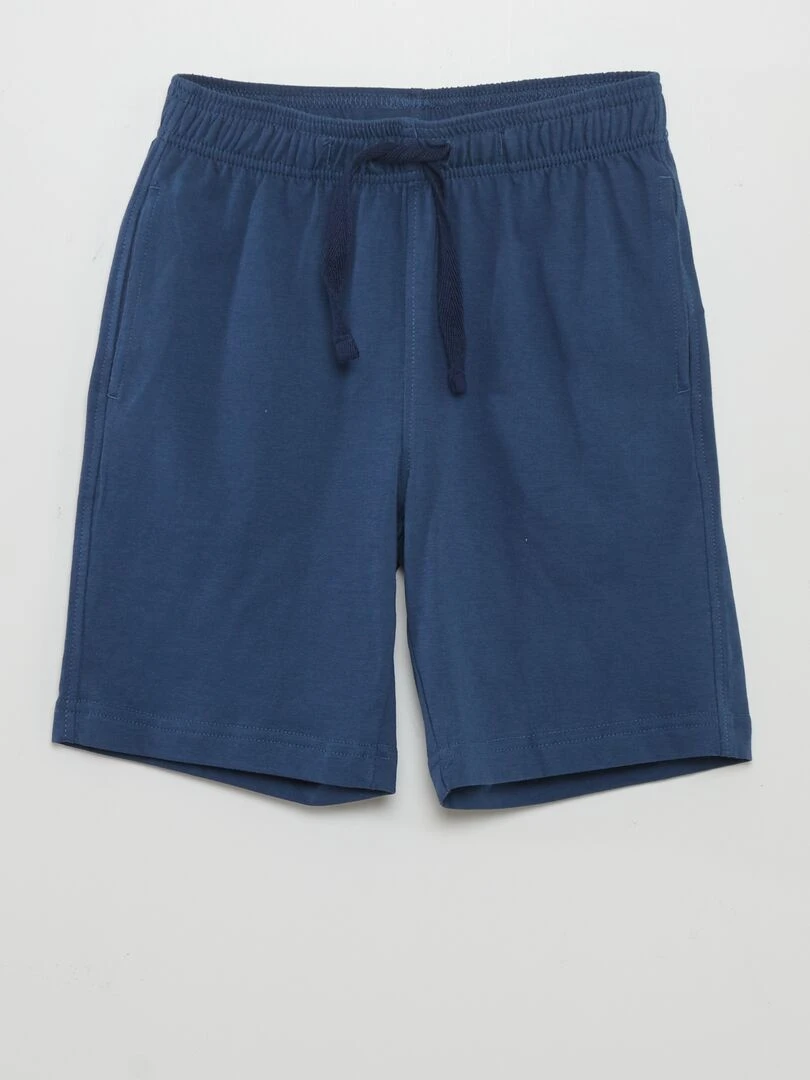 Lot de 2 shorts unis   Bleu