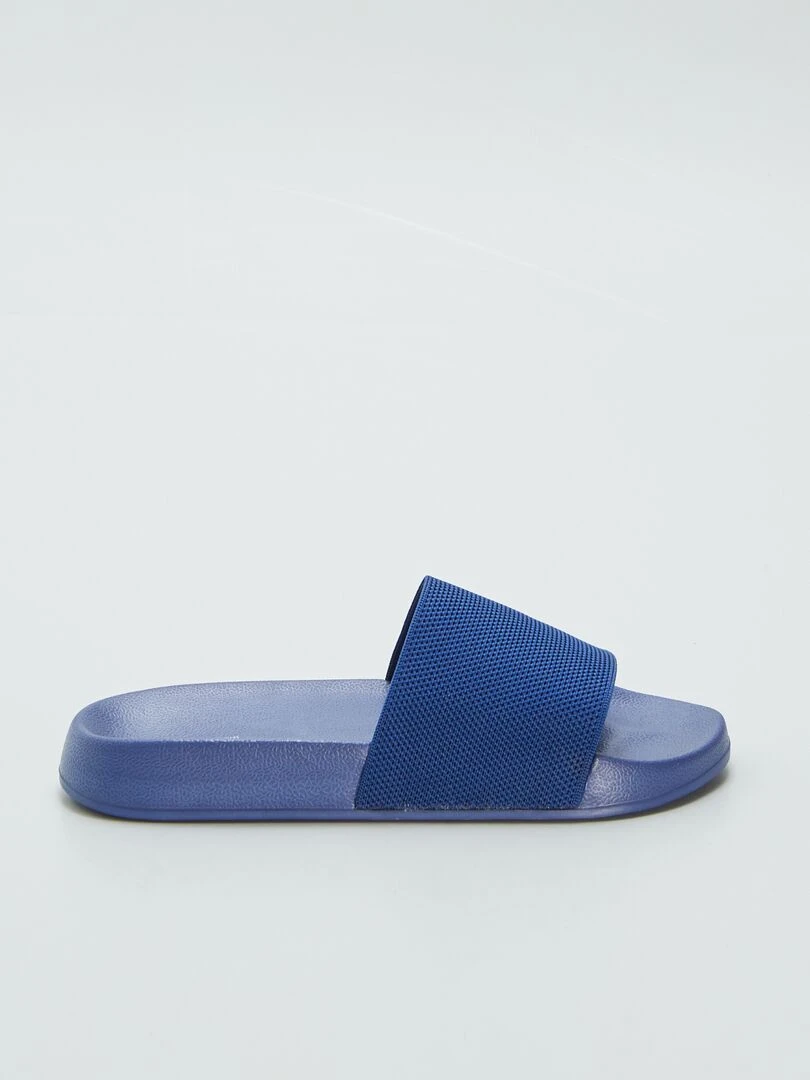 Claquettes de piscine unies Bleu marine
