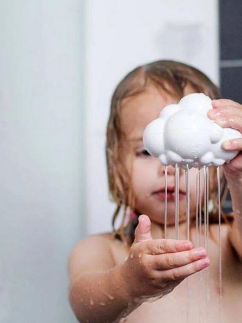 Jouet de bain Nuage de pluie blanc Blanc