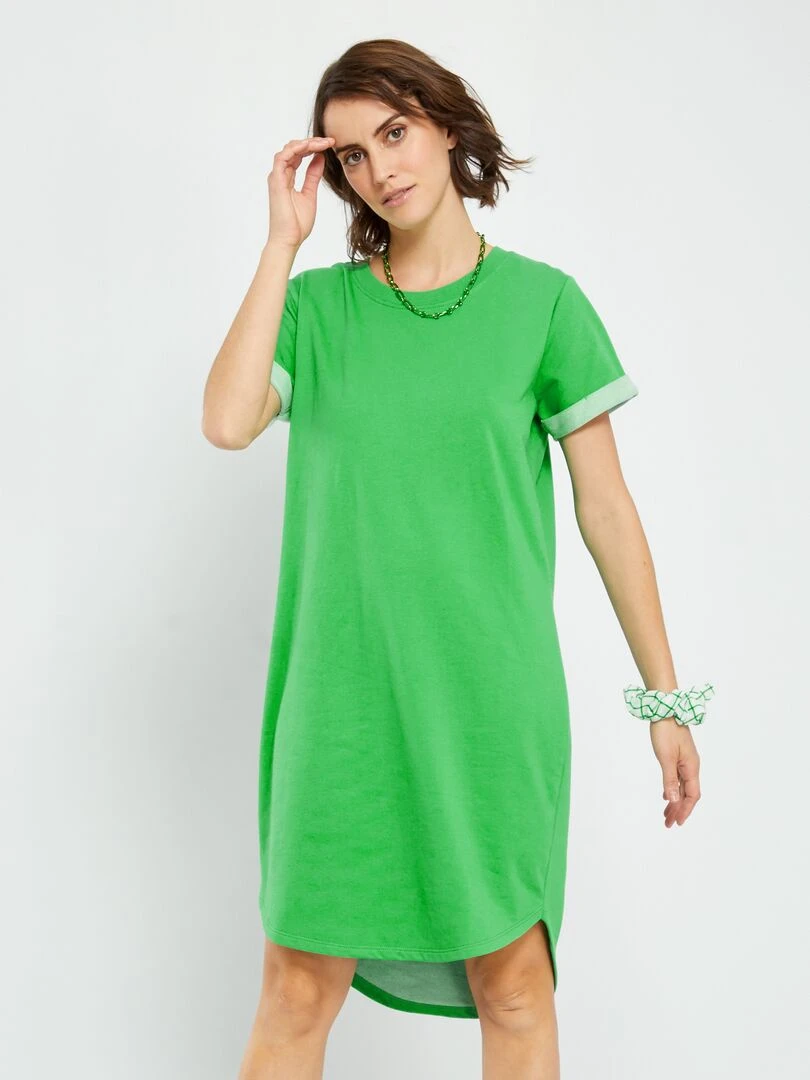 Robe sweat 'JDY' Vert