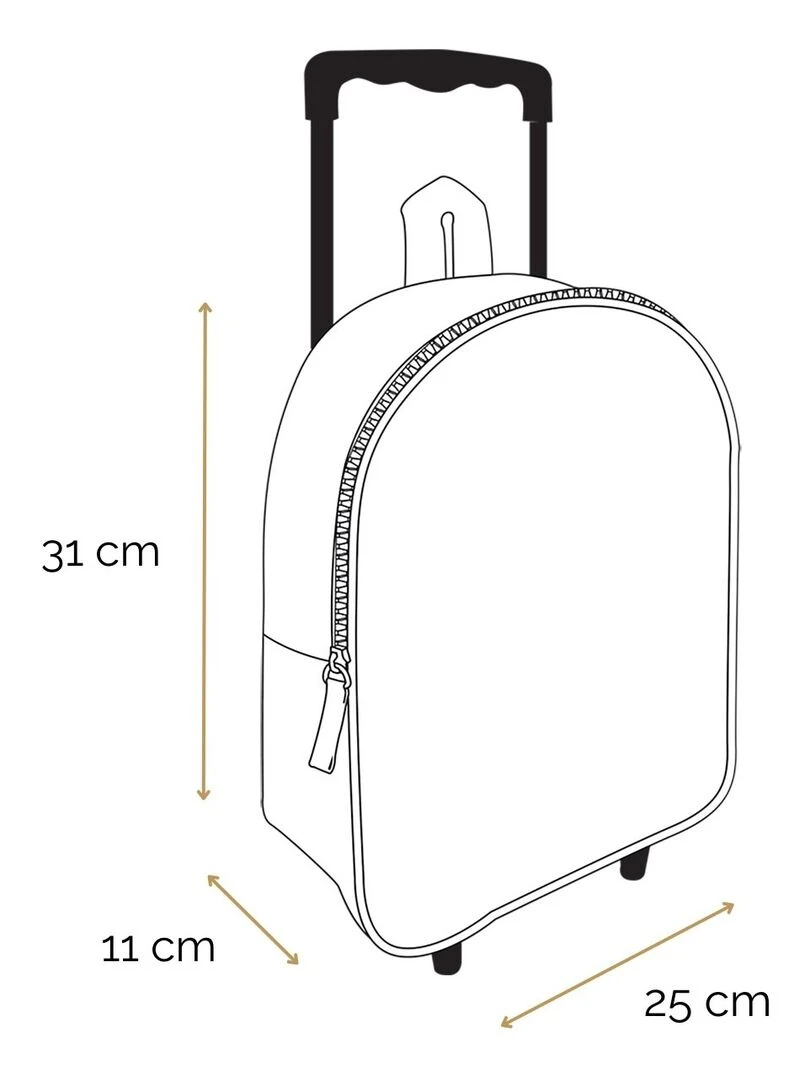 BAGTROTTER Sac à dos à roulettes 31 cm maternelle Kids Rose Licorne   Rose