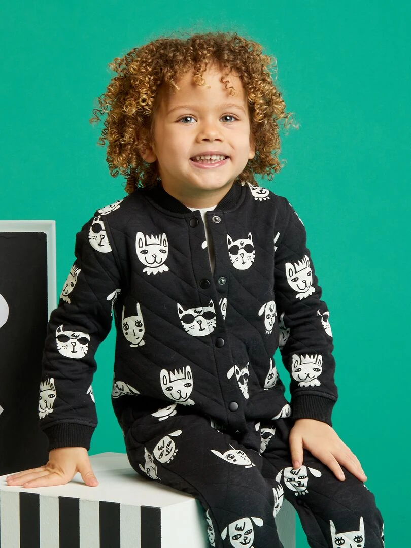 Combinaison en jacquard X Little Bad Wolf Mixte Noir