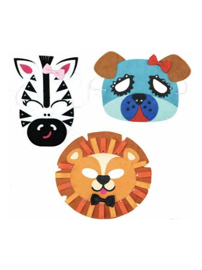 Sachet de 12 masques en feutrine Orange